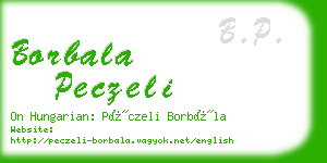 borbala peczeli business card